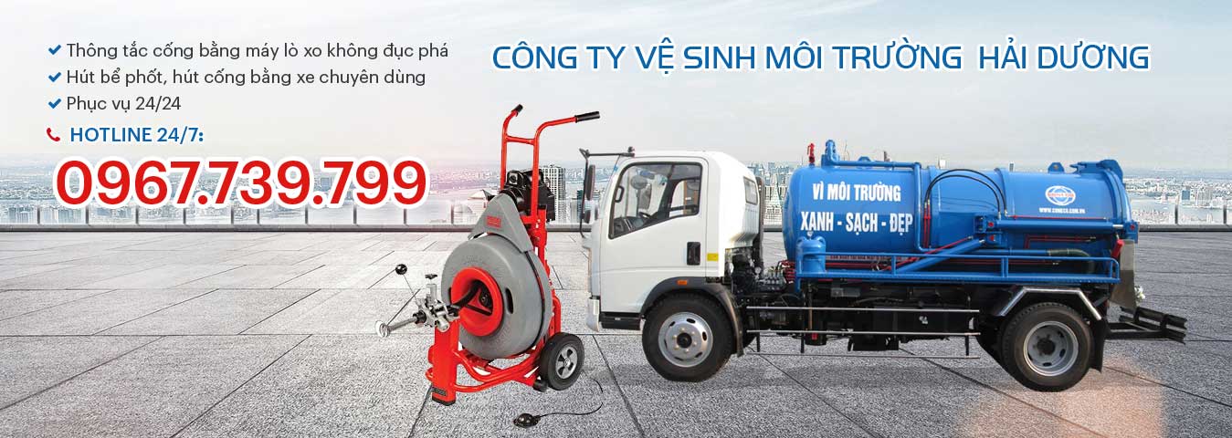 hút bể phốt tại hải dương